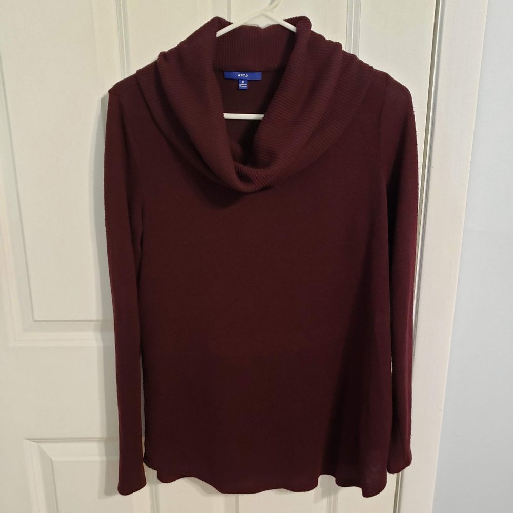Apt 9 Cowl Neck Sweater Purple